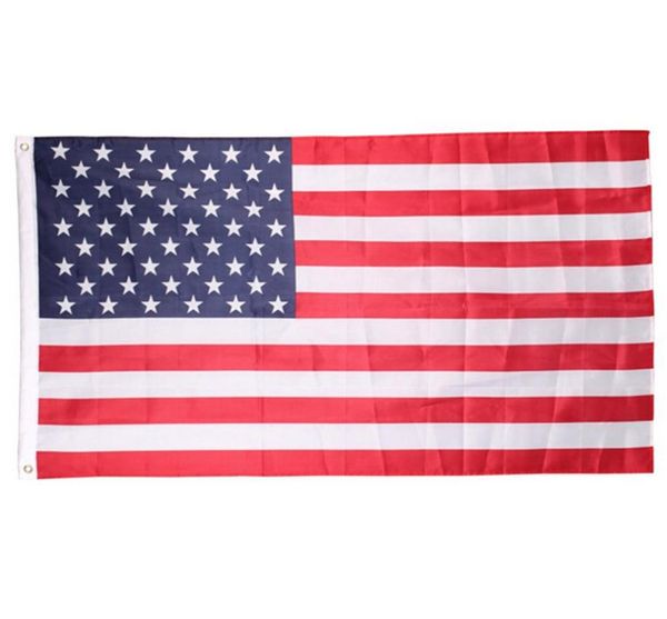 90150CM Bandiere USA Bandiera americana USA Garden Office Banner Bandiere 3x5 FT Banner Stelle di alta qualità Strisce Poliestere Bandiera robusta DBC4161453
