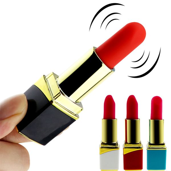 Mini vibratore a pallottola per rossetto per donne stimolatore del clitoride Giocattoli erotici portatili per adulti Masturbazione femminile con uovo di amore della vagina