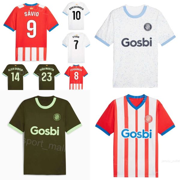 2023 2024 Club Team Soccer Girona Jerseys 21 Herrera 9 Dovbyk 14 Garcia 5 Lopez 16 Savio 7 Stuani 8 Tsygankov 23 Martin 20 Couto 25 Garcia 17 Blind Football Shirt Kits FC