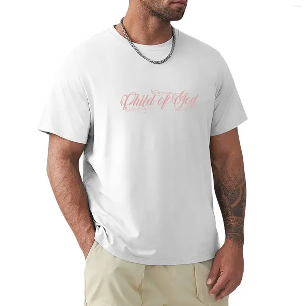 Erkek Polos Hıristiyan Alıntı Retro İncil Ayet Çiçeği - Tanrı'nın Çocuğu T -Shirt artı boyutu Tişörtler Yaz Top Komik