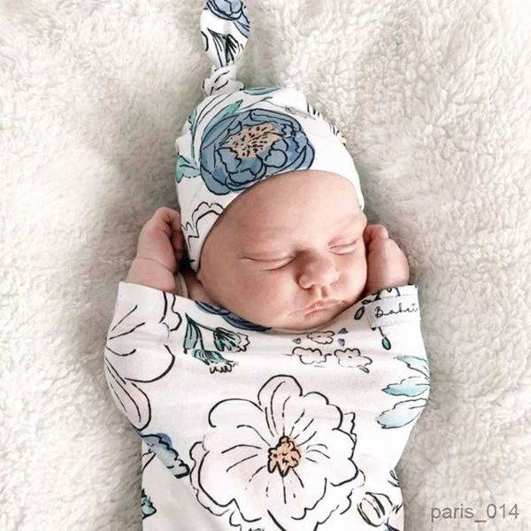 Decken Baby Swaddles Neugeborenen Decke Säugling Schlaf Sack Wrap Hut Set Neugeborene Babys Fotografie Requisiten Zubehör