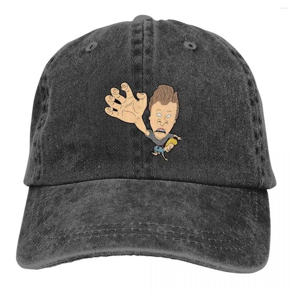 Berretto da baseball Berretto estivo Visiera parasole Testa Hip Hop Beavis e Butthead Divertente cappello da cowboy sarcastico del fumetto Cappelli con visiera