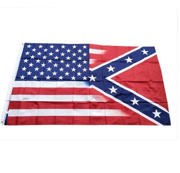Bandeira americana de 90*150cm com bandeiras confederadas da guerra civil ZZC3325 Ocean Freight1554527