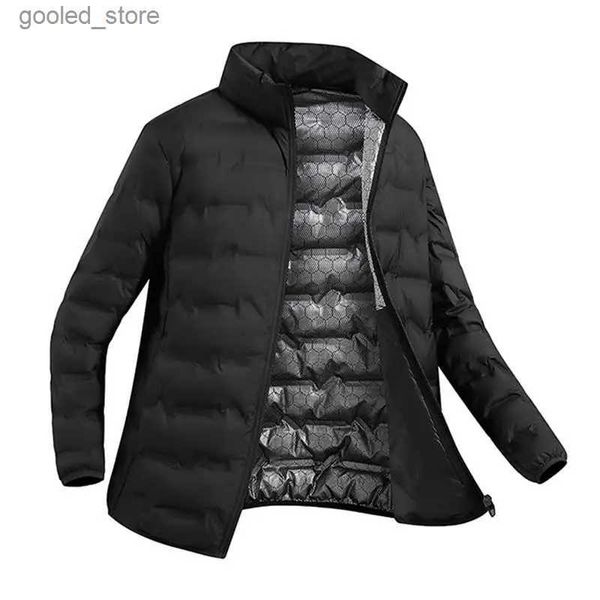 Parkas de plumón para hombre 2023 Invierno Nuevos hombres Chaquetas de felpa gruesas para hombres Chaquetas ligeras a prueba de viento para hombre Casual Abrigo negro de alta calidad Masculino 5XL Q231024