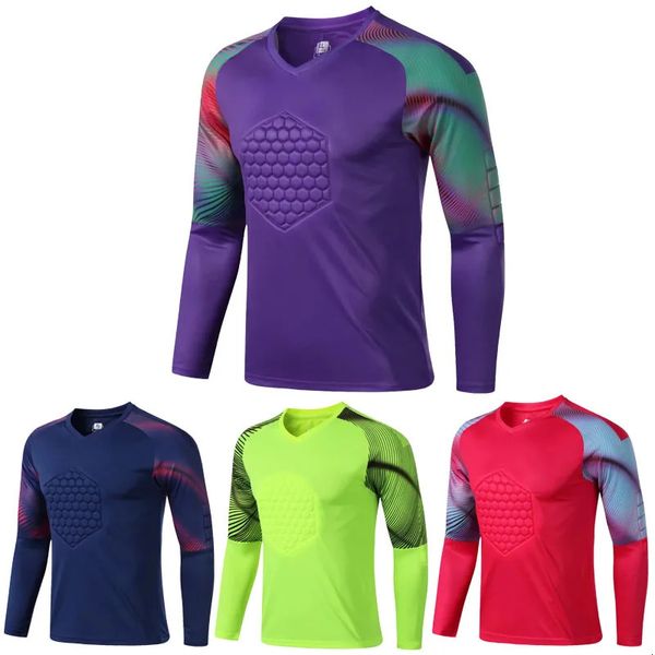 Outros artigos esportivos Personalizado Futebol Jerseys Homens Mangas Compridas Treinamento de Futebol Goleiro Uniformes Esporte Top Futebol Goleiro Jersey 231024