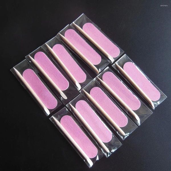 Kit per nail art Mini set per manicure da 200 pezzi Kit per pedicure Bastoncino per cuticole in legno monouso con lima El