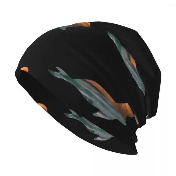 Berets.Seal Sea Lion Sunset Ocean Waves Chapéu de malha moda praia tamanho grande mulher chapéus masculinos