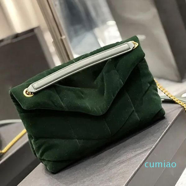 qualidade clássico sacos de veludo corssbody corrente envelope sacos tamanho grande diamante treliça bolsa de ombro designer capa bolsas de moda feminina embreagem preta 29cm