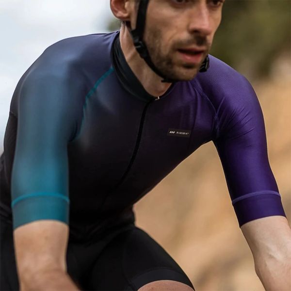 Altri articoli sportivi RISESBIK Maglia da ciclismo da uomo Tasca con cerniera Manica corta Bicicletta Jeresy Abbigliamento Silicone Antiscivolo Ropa Maillot Ciclismo 231024