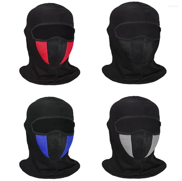 Capacetes de motocicleta respirável balaclava máscaras faciais completas boné chapéu motocross capacete quente à prova de vento esporte headwear