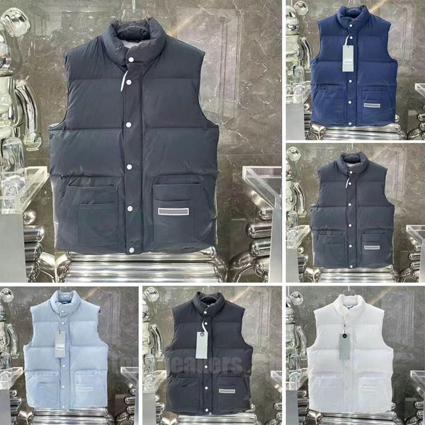 Heißer Verkauf Winter Warm halten Männer Frauen Weste KANADA USA Stil Luxus Bodywarmer Puffer Jacke Designer Mantel Daunen Ves Gilet Hommes S-5XL Oberbekleidung männlich weiblich