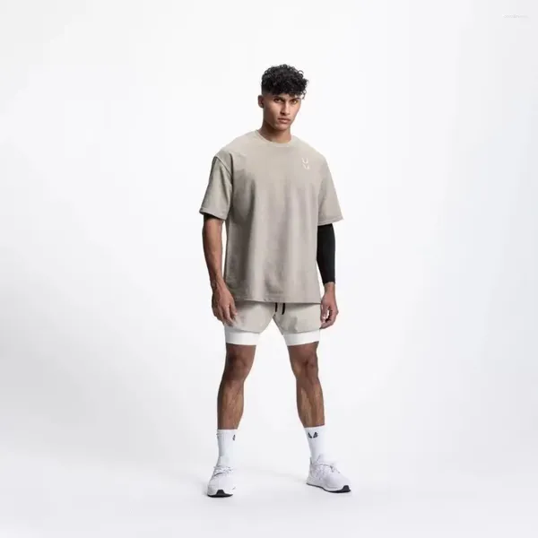 Herren-Shorts, für Fitnessstudio, Laufen, Workout, Fitness, Jogginghose, Chicano, Straßensport, Mesh, schnell trocknend, Viertelhose, Persönlichkeit, Herren, Basic