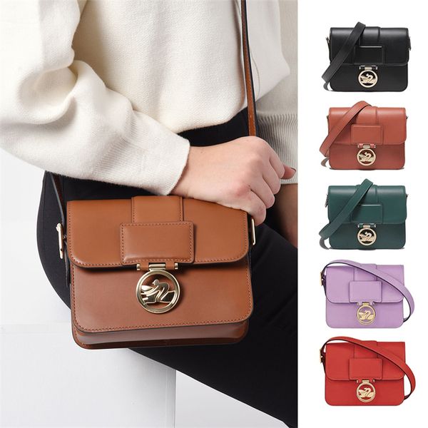 Kadın longchammp tote boxtrot lüks tasarımcı çapraz vücut çantaları erkekler küçük kare omuz messenger çantaları moda debriyaj pochette gerçek deri bayan el çanta