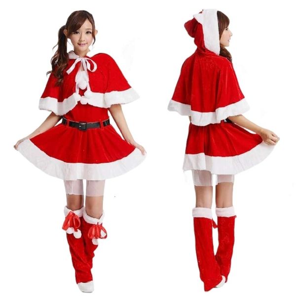 Weihnachten Outfits Cosplay Kostüm Neue Weibliche Halloween Party Uniform Santa Claus DS Bühne Schal Kostüm Weihnachten Geist Gruppe Kostüme