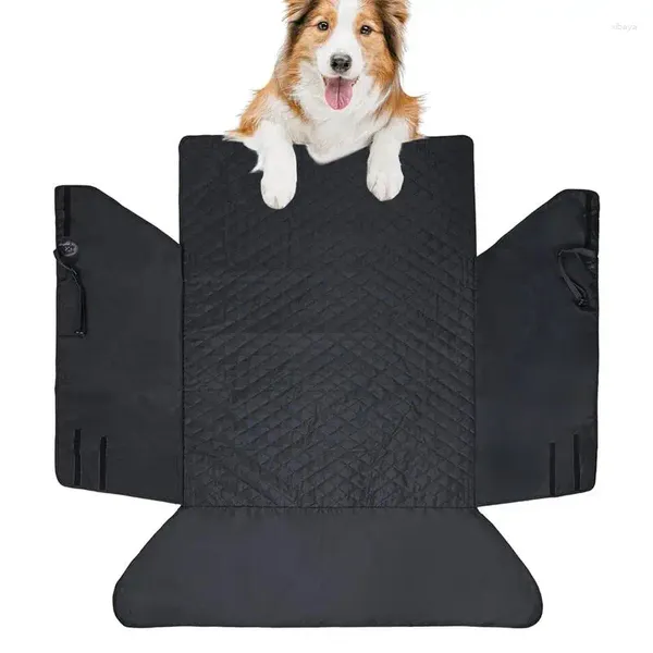 Assento de carro cobre suv forro de carga cão protetor antiderrapante com cortinas estendidas capa de banco traseiro
