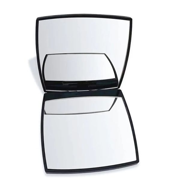 Espelho cosmético compacto da moda, elegante espelho de maquiagem de bolsas compactas, espelho compacto pequeno 2 x 1, quadrado, perfeito para bolsas