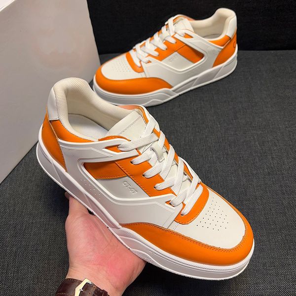 CEes LINEes Orange Paare tragen luxuriöse Herren- und Damen-Freizeit-Sportschuhe, Gummi-Außensohle, rutschfeste Kleidung, Unisex