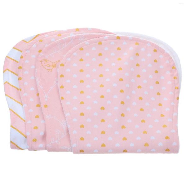 Bandanas 4 unidades de algodão para bebê, toalhas multicamadas, almofada para arrotar, fornecimento de pano (estilo misto)