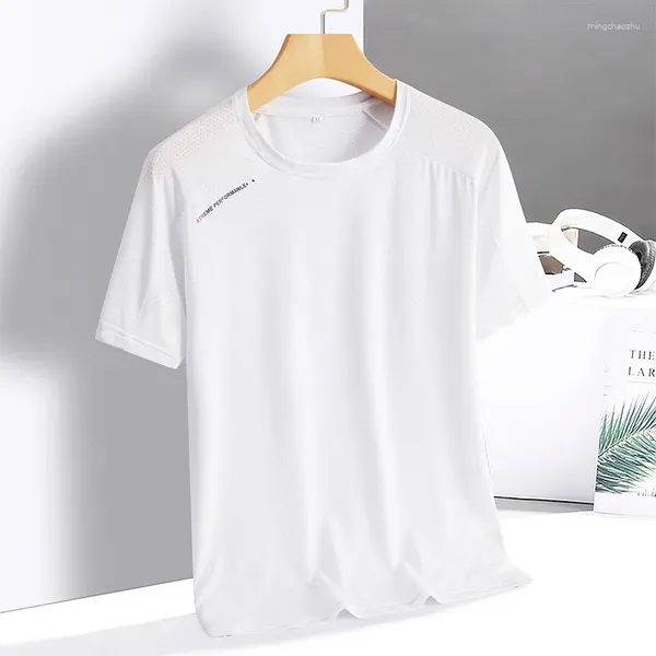 Av Ceketleri Yaz Kısa Kollu Erkekler İçin Kısa Kollu T-Shirt Hızlı Kurutulmuş Buz İpek İnce Sıradan Gevşek Boyut Nefes Üstü Çok yönlü 8xl Top