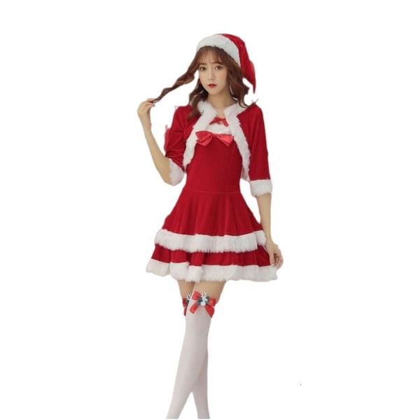 Abiti natalizi costume cosplay Nuovi vestiti giapponesi e coreani adorabile reggiseno piccolo scialle festa per spettacoli teatrali