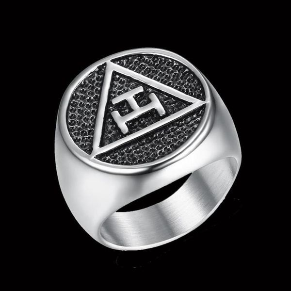 Antique Royal Arch Masonic Mason Rings For Men Women Polished SurfaceTrendy 316 Stainless Steel Classic Letter Cluster238x