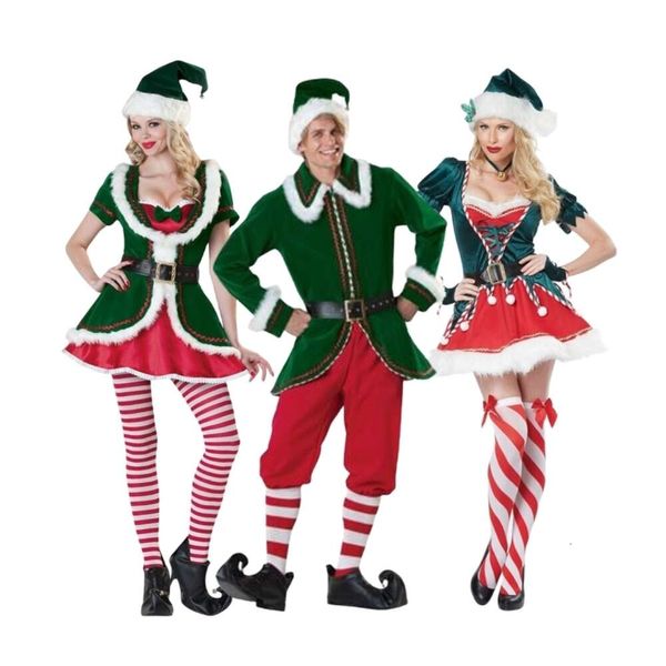 Cosplay traje de natal feminino designer cosplay traje adulto árvore de natal traje verde cosplay desempenho traje casal festa traje