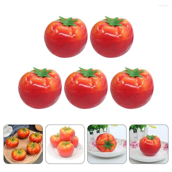 Decoração de festa imitação de tomate adorável artificial realista decorativo prop falso desktop pequeno adorno cozinha casa