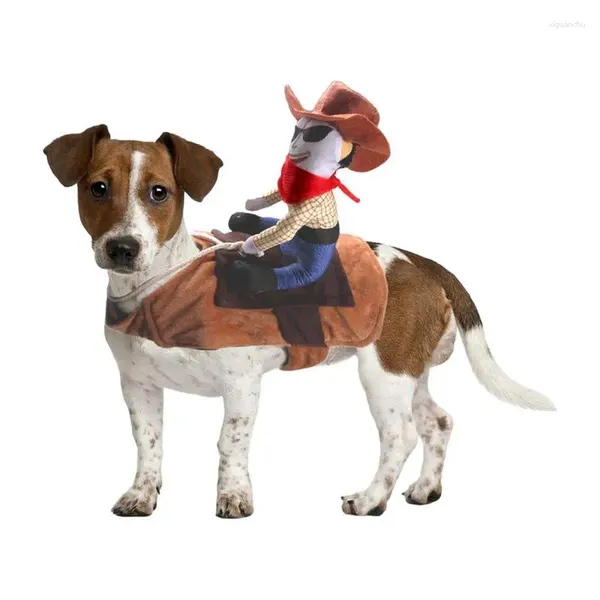 Одежда для собак Ковбойский костюм наездника Забавные костюмы для собак на Хэллоуин | Аксессуары для домашних животных для путешествия на парад фестиваля реквизита Po