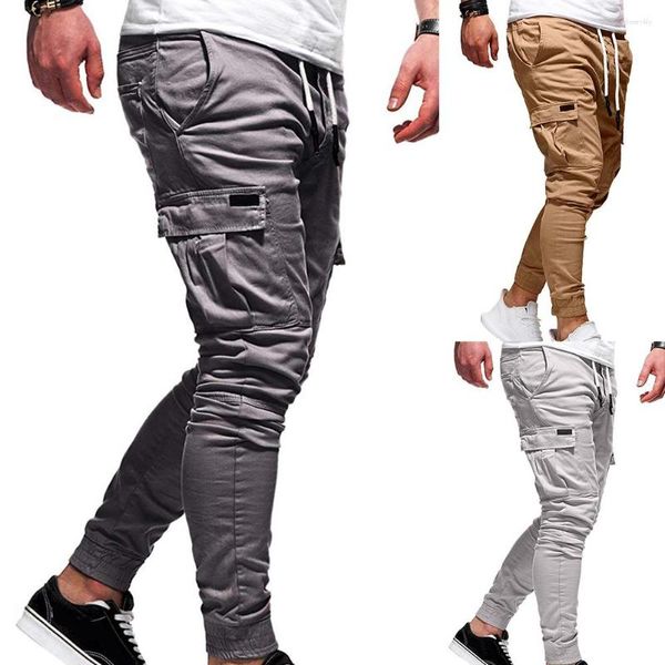 Calças masculinas Mens Corredores Calças Pretas Suor Streetwear Dança Esportes Sweatpants Casual Cordão Hip Hop Roupas