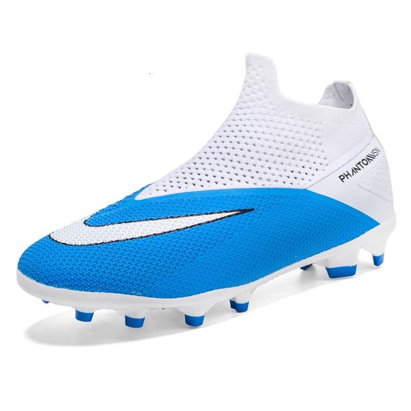 Sapatos de vestido Mens High Top Ground Soccer Society Botas de Futebol AntiSlip Treinamento de Grama Crianças Ultralight Turf Calçado Esportivo Sapatilhas 231024