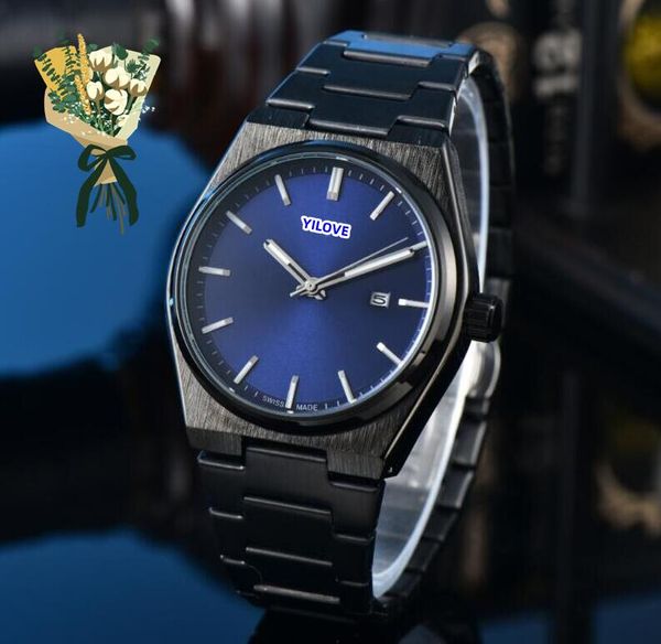 Preço premium relógio cronógrafo masculino data do dia pulseira clássica relógio de bateria de quartzo homem cronômetro pulseira de aço inoxidável corrente espelho de safira relógios à prova d'água