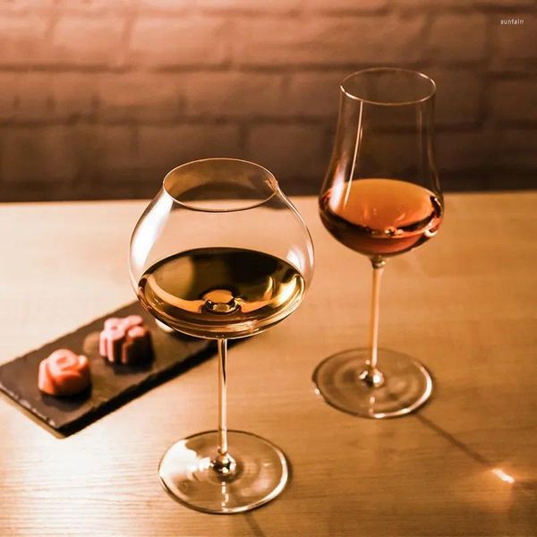 Bicchieri da vino 2 pezzi Grands Crus Coppa bianca Rona Design multiuso cristallo Rum Flute da champagne Calice da sherry universale