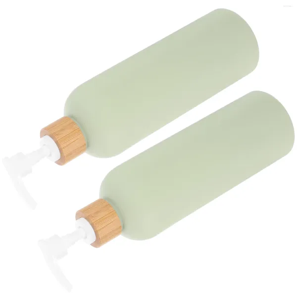 Garrafas de armazenamento 2 Pcs Cabelo Shampoo Recarregável Condicionador Bomba Dispensador Sabão Cozinha Pia Pressão Vazia Banheiro