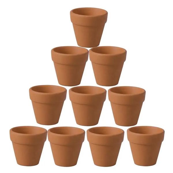 Vasi per fioriere 10 pezzi 4,5x4 cm piccolo mini vaso in terracotta argilla ceramica ceramica fioriera vasi per fiori succulente vasi per vivaio ottimo per piante artigianato 231025