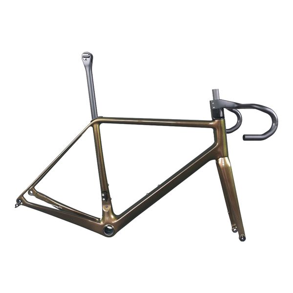 Arrampicata Bicicletta In Fibra di Carbonio T1000 Freno A Disco Telaio Della Bici Della Strada FM639 Chameleon 1007 Vernice Personalizzata BB86 Movimento Centrale