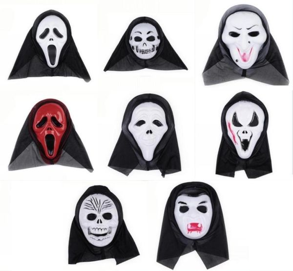 Máscara de careta festa de halloween horror gritando máscara assustador festa de halloween máscara facial cosplay props8041157