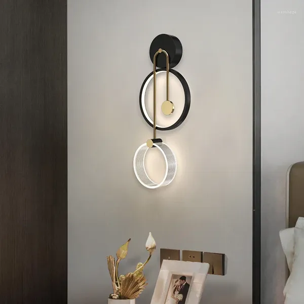 Настенный светильник, современный светодиодный стиль, туалетный столик для ванной комнаты Merdiven, декор для прачечной, хрустальный бра, переключатель освещения