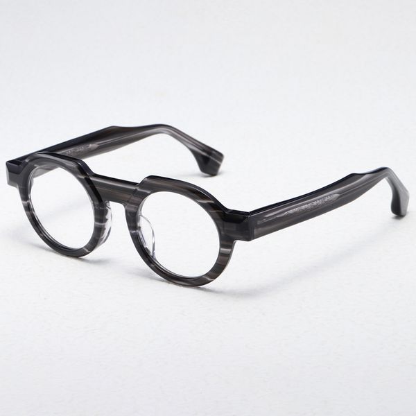 Óculos ópticos para homens e mulheres, designer retrô JMM 70RX, armações de fibra de vidro de acetato de duas cores, estilo europeu e americano, placa de lente de luz anti-azul com