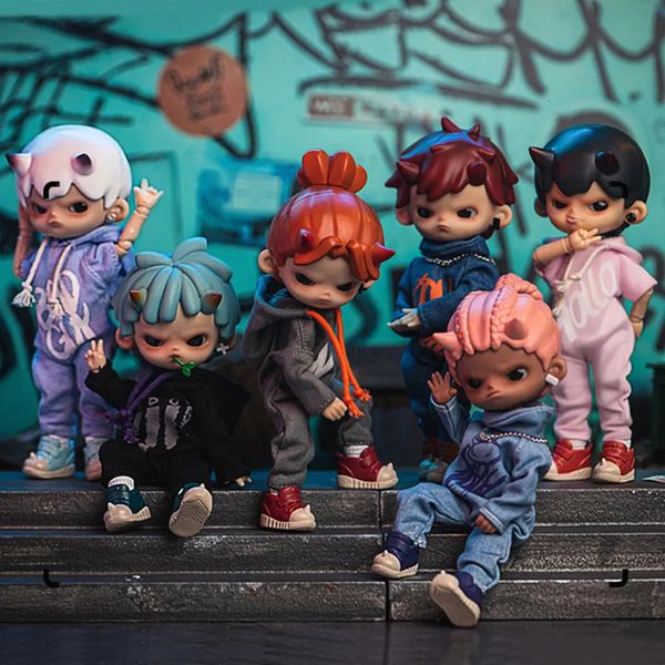 Слепая коробка Penny Box Obtisu11 Cool Doll Street Series OB11 112Bjd Куклы-единороги Игрушки-сюрпризы Фигурки Mystery Model 231025