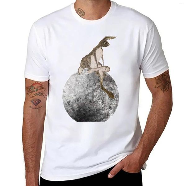 Herren-Poloshirts „THE HARE JUMPED OVER MOON Hj01“-T-Shirt, individuelles T-Shirt, niedliche Oberteile, Bluse, Fruit Of Loom-Herrenhemden