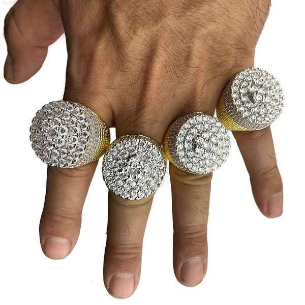 Anant joias finas de casamento personalizadas, anel gelado de ouro amarelo, feminino, masculino, festa, diamante, hip hop, fabricante da índia