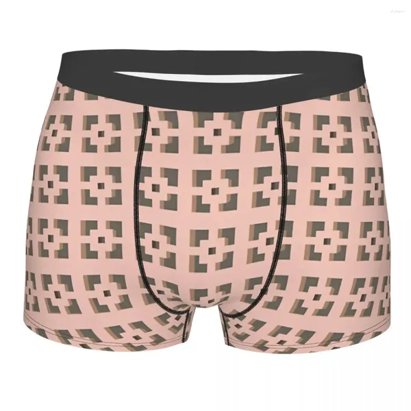 Cuecas rosa bloco calcinha shorts boxer cuecas masculinas sexy