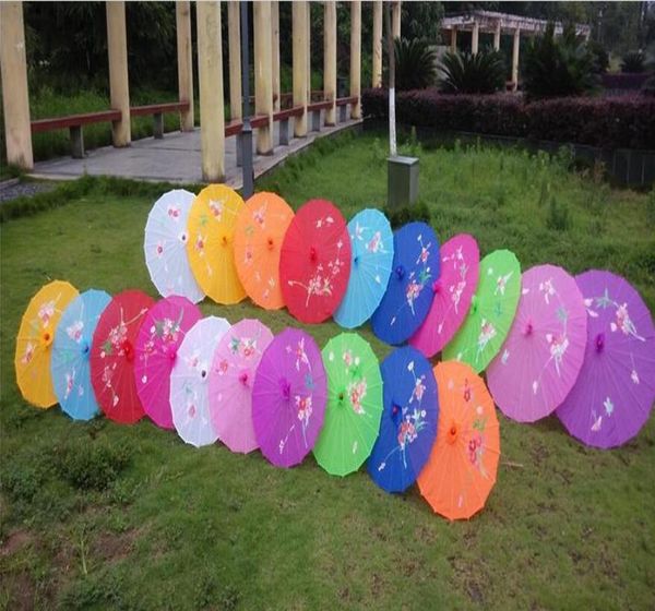 Japon Çin Oryantal Parasol Düğün Düğün Partisi Kumaş Şemsiyesi Parti Dekorasyonu Dekorasyon Şemsiyesi Şeker Renkleri Boş DIY P7549344