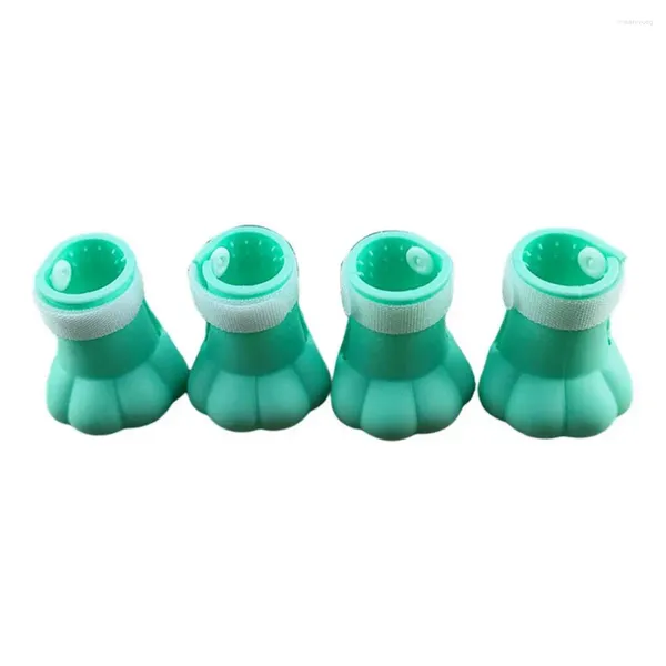 Trajes de gato 4 pcs útil pé cobre resistente ao desgaste pet garra fundo plano banho protetor sapatos proteger