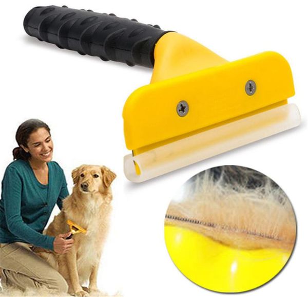 Spazzola per animali domestici Pettine per cani e gatti Depilazione Capelli lunghi Capelli corti Toelettatura per cani Strumento per deshedding T01435178406