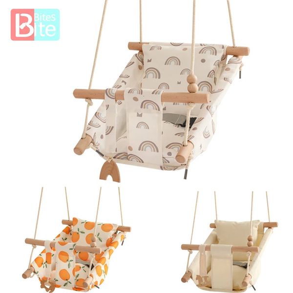 Swings jumperlar feda ediciler 1 pcs bebek tuval salonu sandalye salıncak çocukları anaokulu oyuncak açık oyun tesisleri sallanan sandalye oyuncaklar rocker çocuklar için rocker 231025