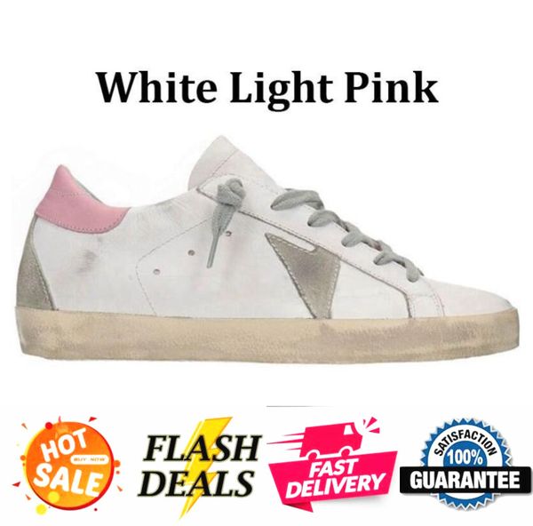 Golden Designer Sneakers Luxurys Mocassins Sapatos Casuais Couro Itália Suja Sapato Velho Marca Mulheres Homens Super-Star Ball Star Treinadores com caixa 35-45 L7LW Q051