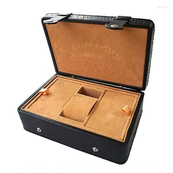 Uhrenboxen Lederbox Organizer 10 Slots Aufbewahrungskoffer Männer Mechanische Armbanduhren Display Sammlung Zubehör Geschenk