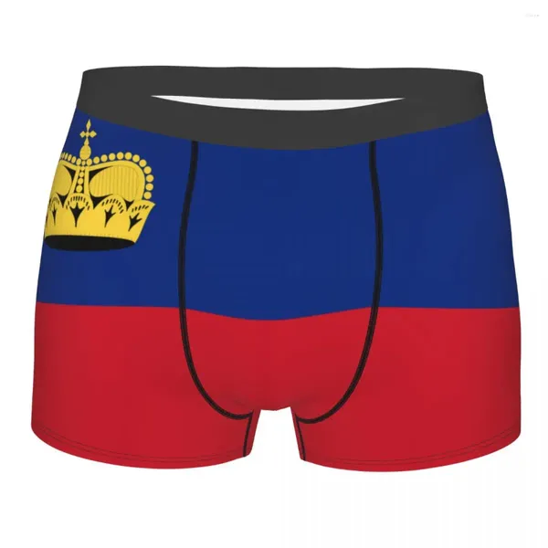 Unterhose Boxer Männer Unterwäsche Männliche Höschen Shorts Flagge Von Liechtenstein Bequeme Homme