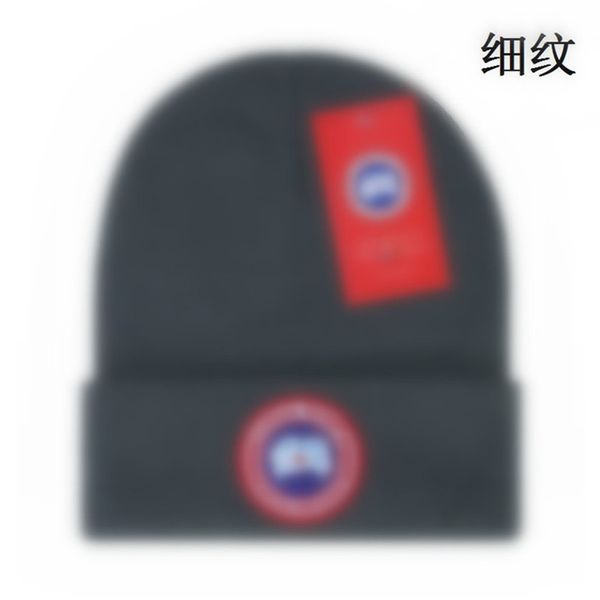 Новая канадская зимняя вязаная шапка, роскошная шапка-бини, весенне-осенняя шапка унисекс с вышитым логотипом, мужские и женские шапки из гусиной шерсти, S-15